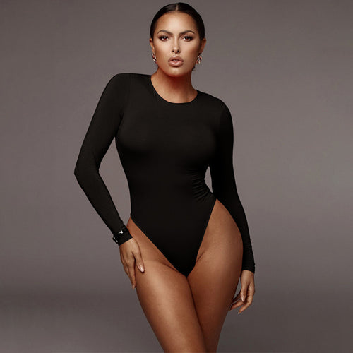 Damen Langarmbody mit elegantem Schnitt Drune