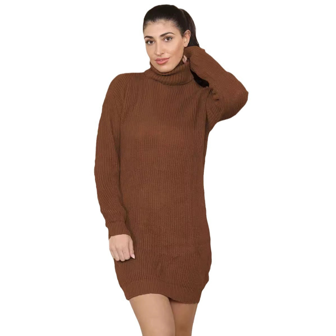Damen Strickkleid mit kuscheligem Rollkragen und lässigem Schnitt Drune