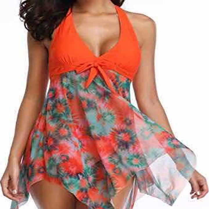 Damen Strandkleid mit floralem Design Drune