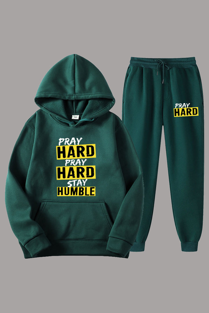 Damen lässiges Hoodie und Jogginghose Set mit kreativem Grafikdesign Drune