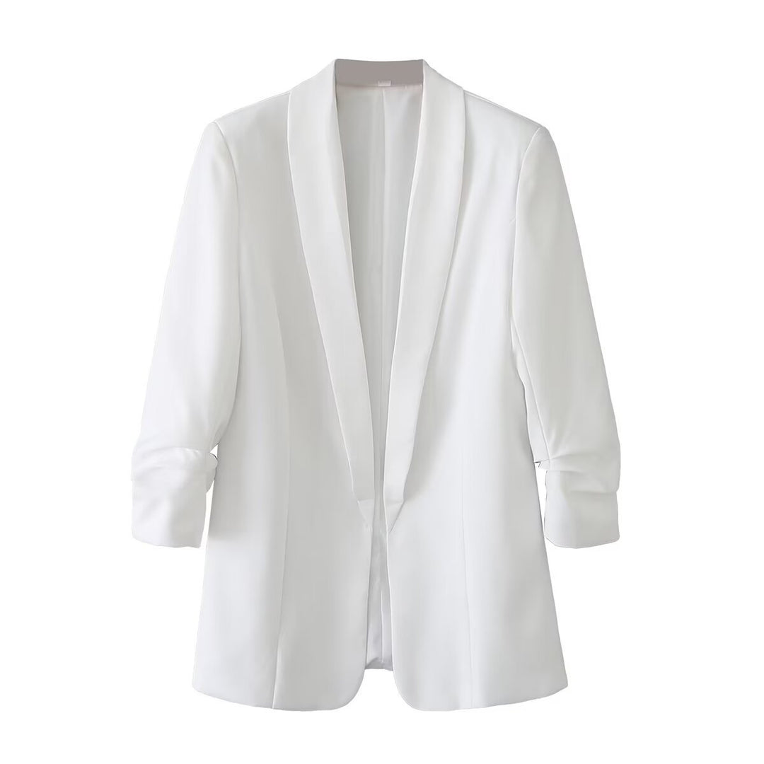 Damen Oversize Blazer ohne Verschluss Drune