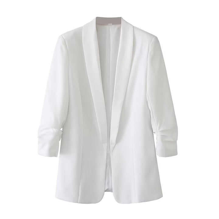 Damen Oversize Blazer ohne Verschluss Drune