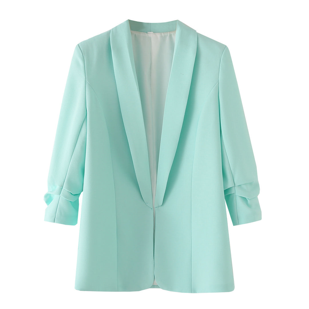 Damen Oversize Blazer ohne Verschluss Drune