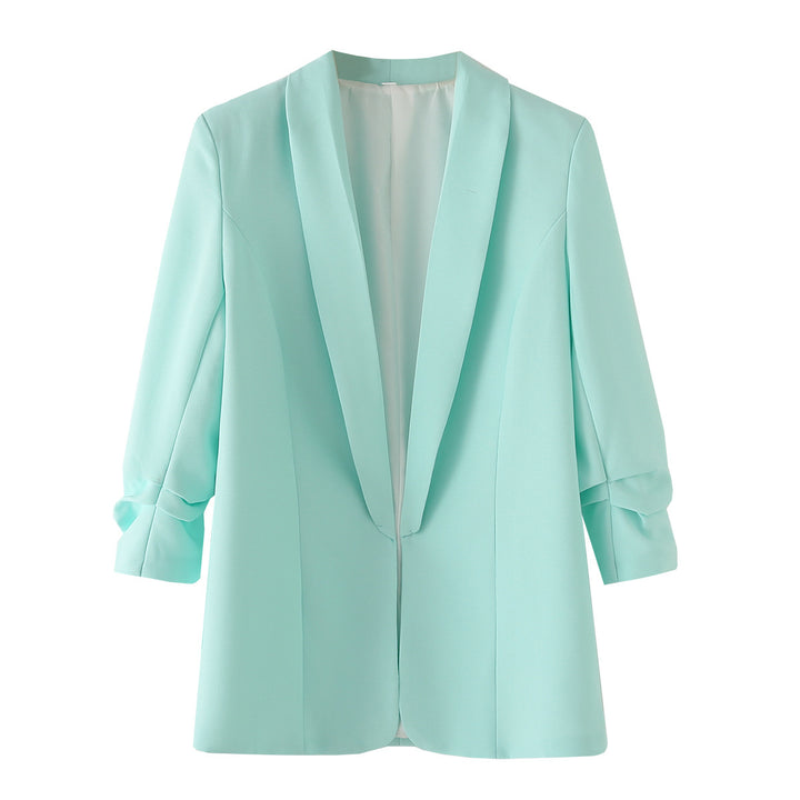 Damen Oversize Blazer ohne Verschluss Drune