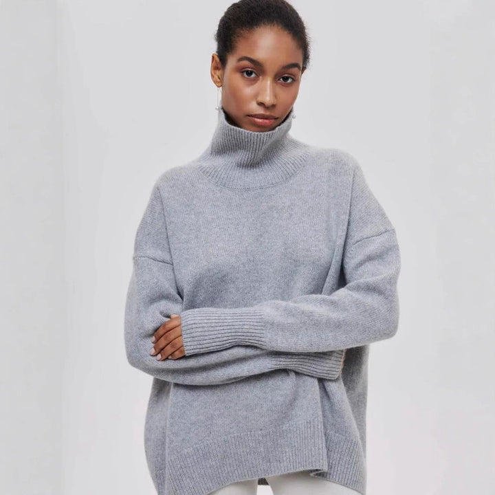 Damen kuscheliger Rollkragenpullover Drune