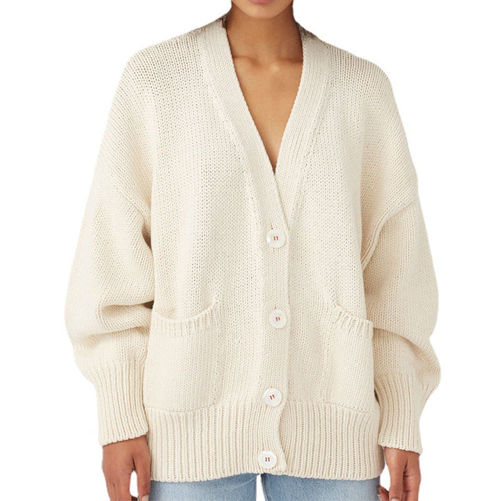 Damen Grobstrickcardigan Drune