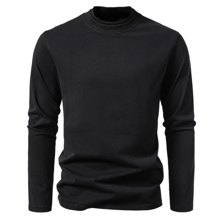 Herren langärmliges T-Shirt aus angenehmem Baumwollmix mit Rundhalsausschnitt Drune