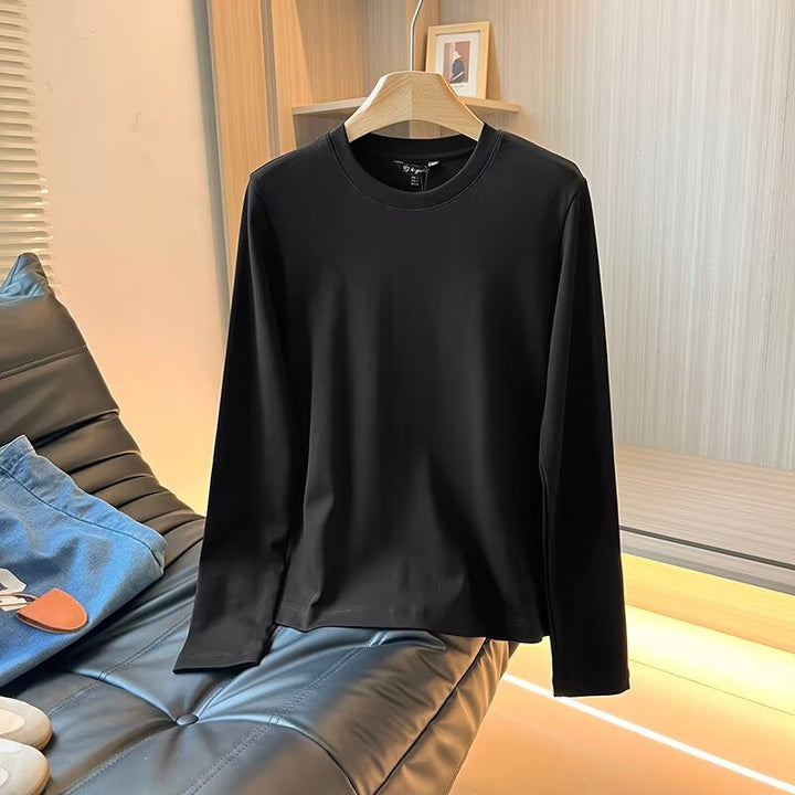 Damen Langarmshirt aus atmungsaktivem Baumwollmix mit modernem Schnitt Drune