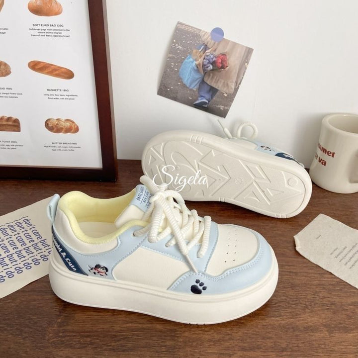 Damen Trend-Sneaker mit verspieltem Tiermotiv und federnder Sohle Drune