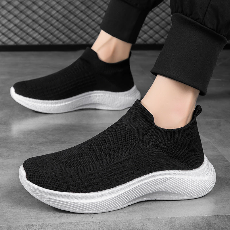 Herren nan nahtloser Strick-Schlupfschuh mit ergonomischer Zwischensohle und Fersenlasche Drune
