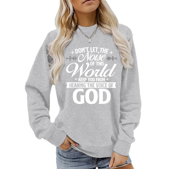 Damen Sweatshirt mit inspirierendem Aufdruck und bequemer Passform Drune