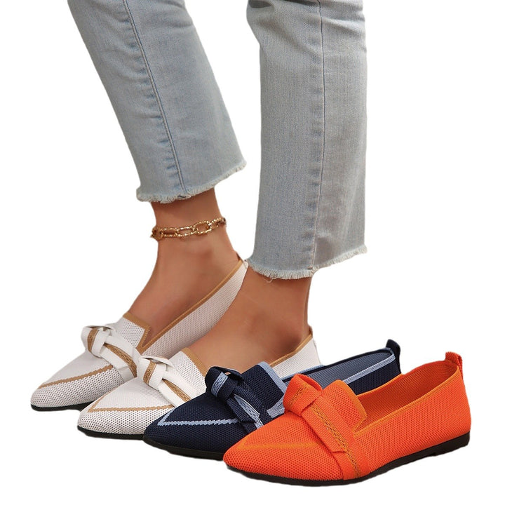 Damen elegante Slipper mit modischen Knoten-Details Drune