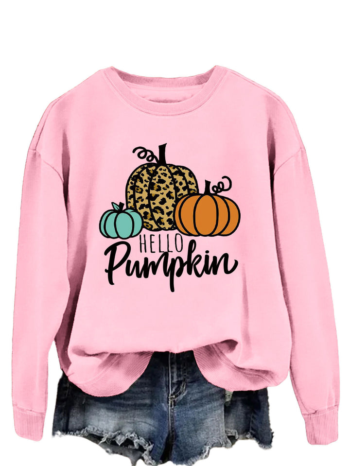 Damen Sweatshirt mit kreativem Herbstmotiv und lässigem Schnitt Drune