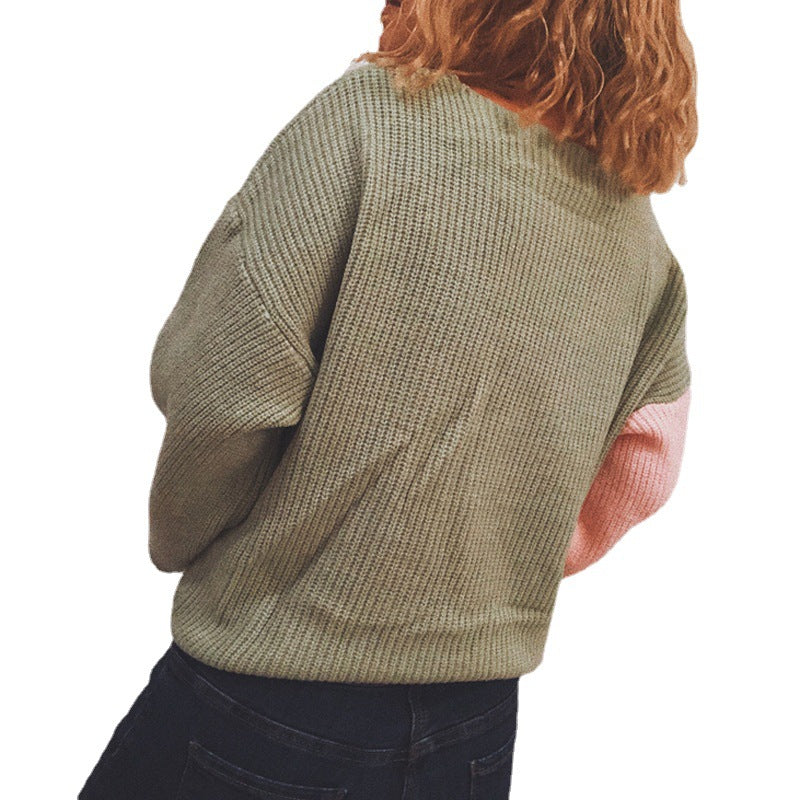 Damen Wickelpullover mit elegantem Rippdesign und modischen Bindebändern Drune
