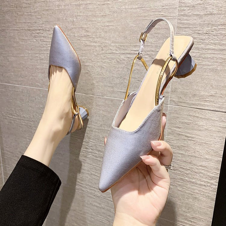 Damen Slingback Pumps mit elegantem Metallverschluss Drune