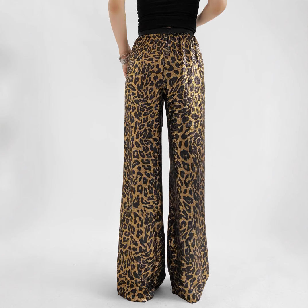 Damen elegante Leoparden-Hose Drune
