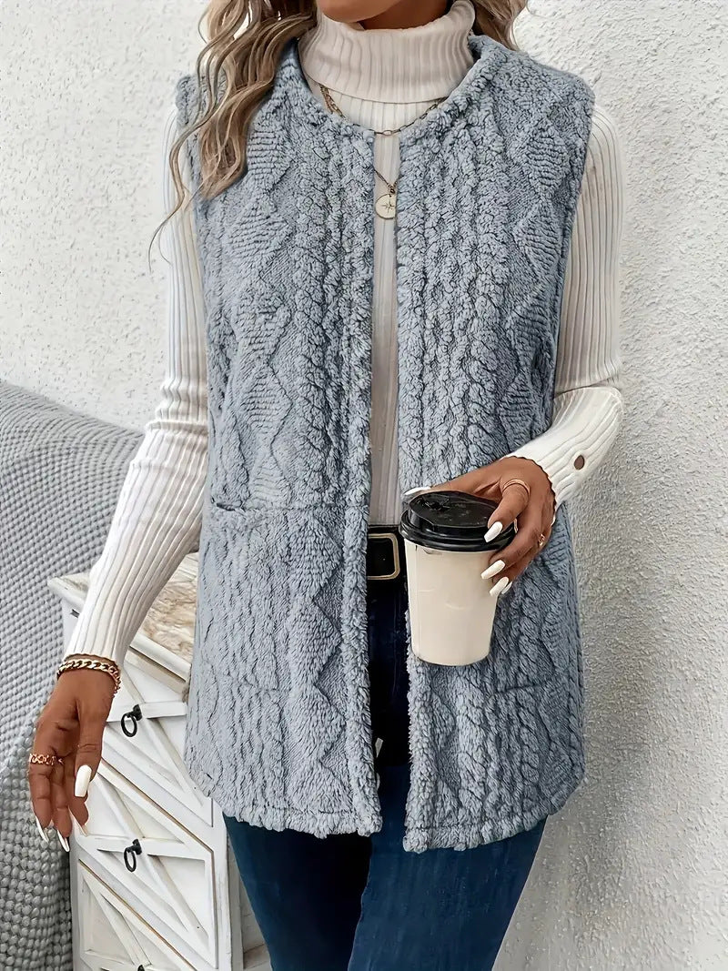 Damen Strickweste mit luxuriösem Obermaterial Drune
