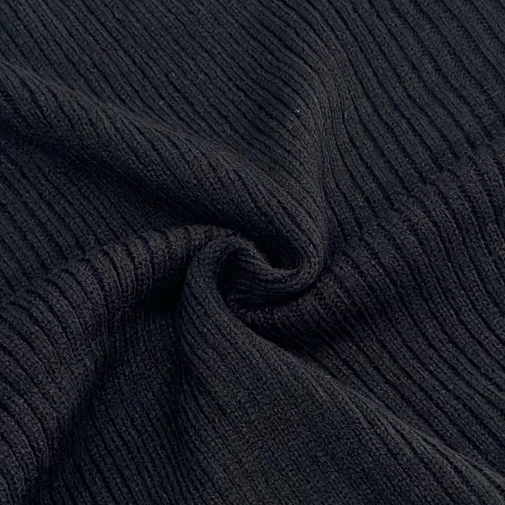 Damen lässiges Strickkleid mit Ribstruktur und weitem Schnitt Drune