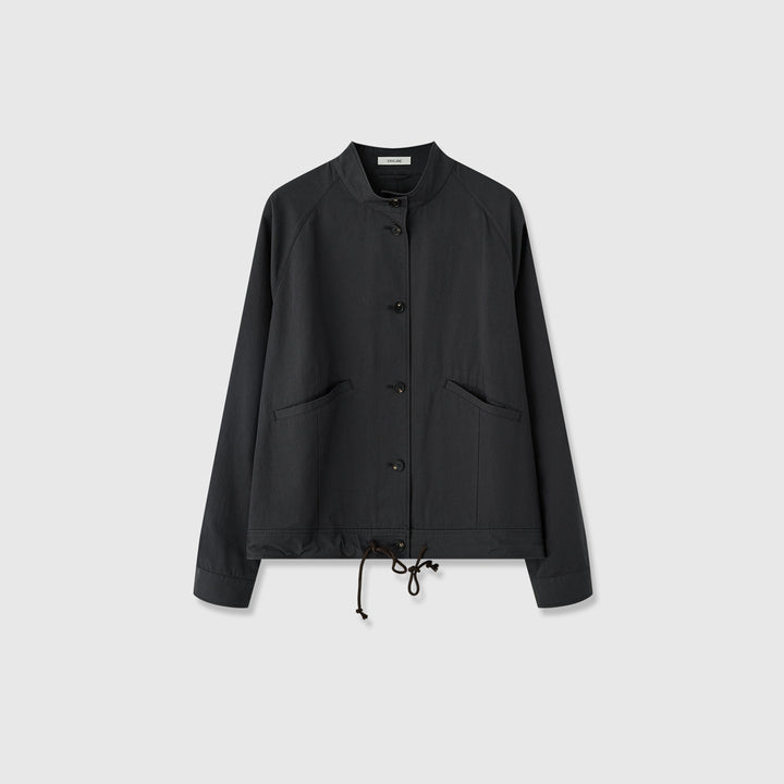 Damen Übergangsjacke mit Kapuze und verstellbarem Bund Drune