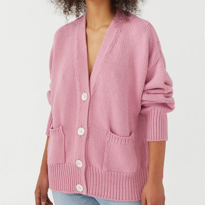 Damen Grobstrickcardigan Drune