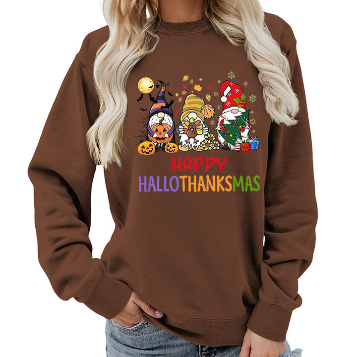 Damen Sweatshirt mit fröhlichem Feiertagsdesign Drune