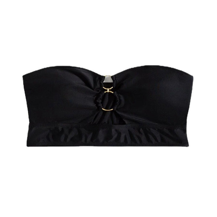 Damen Bandeau-Bikini-Oberteil mit raffiniertem Ringdetail Drune