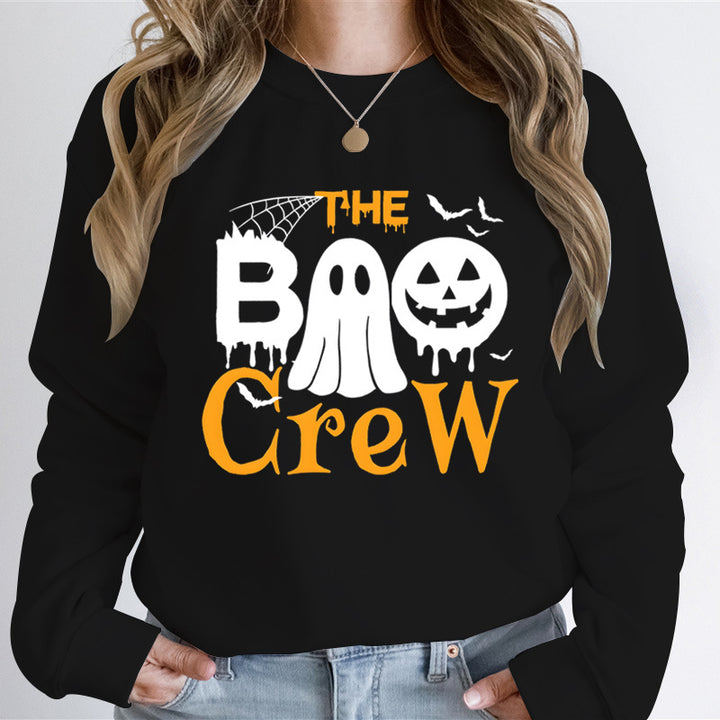 Damen Sweatshirt mit Halloween-Thema und kreativem Grafikdruck Drune