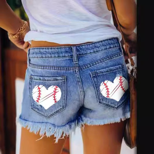 Damen Shorts im Destroyed-Design Drune