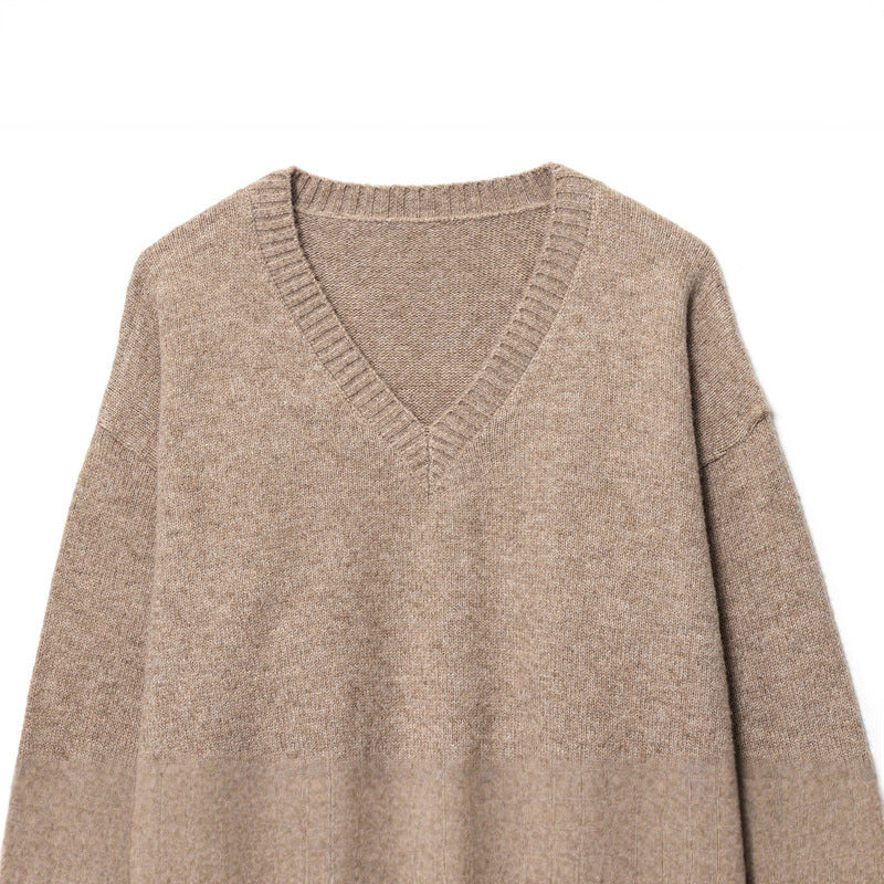 Damen V-Ausschnitt Pullover Drune