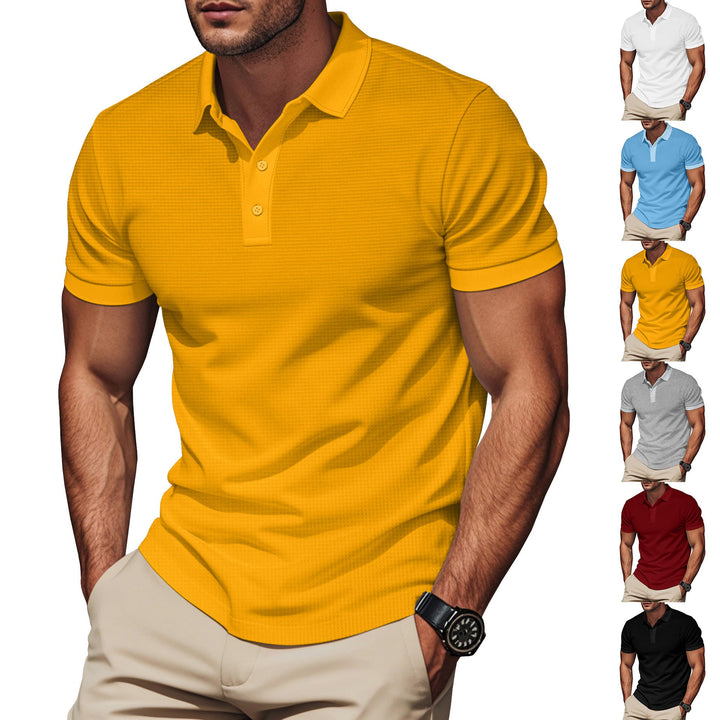 Herren Poloshirt mit strukturiertem Design und Komfortbund Drune