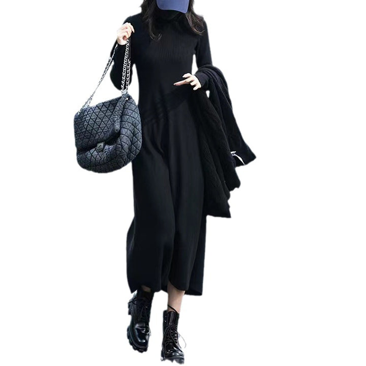 Damen langärmliges Strickkleid Drune