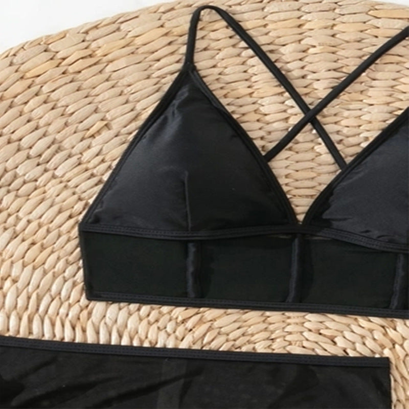 Damen Elegantes Mesh-Bikini-Set Drune
