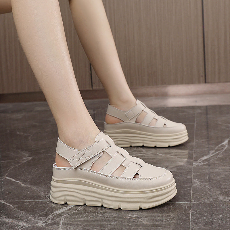 Damen luftige Plateau Sandalen Drune
