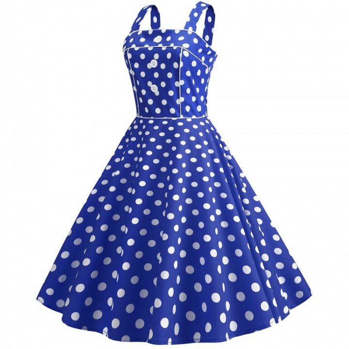 Damen Swingkleid mit verspieltem Polka-Dots-Design Drune