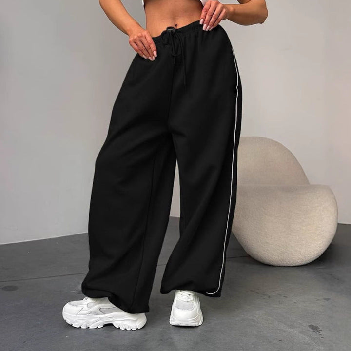 Damen Weite Sporthose mit elastischem Bund Drune