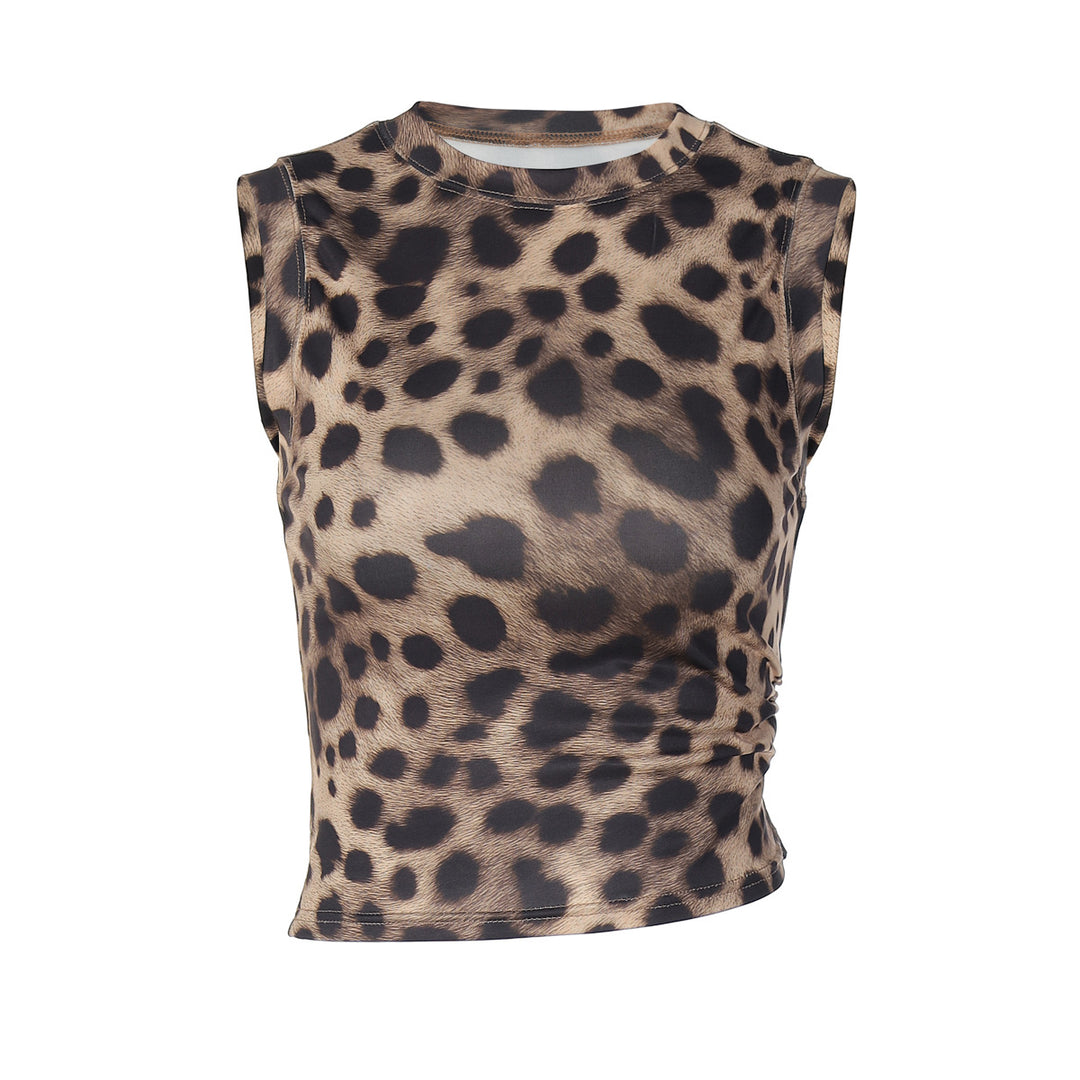 Damen Figürliches Top im Leopardenmuster Drune