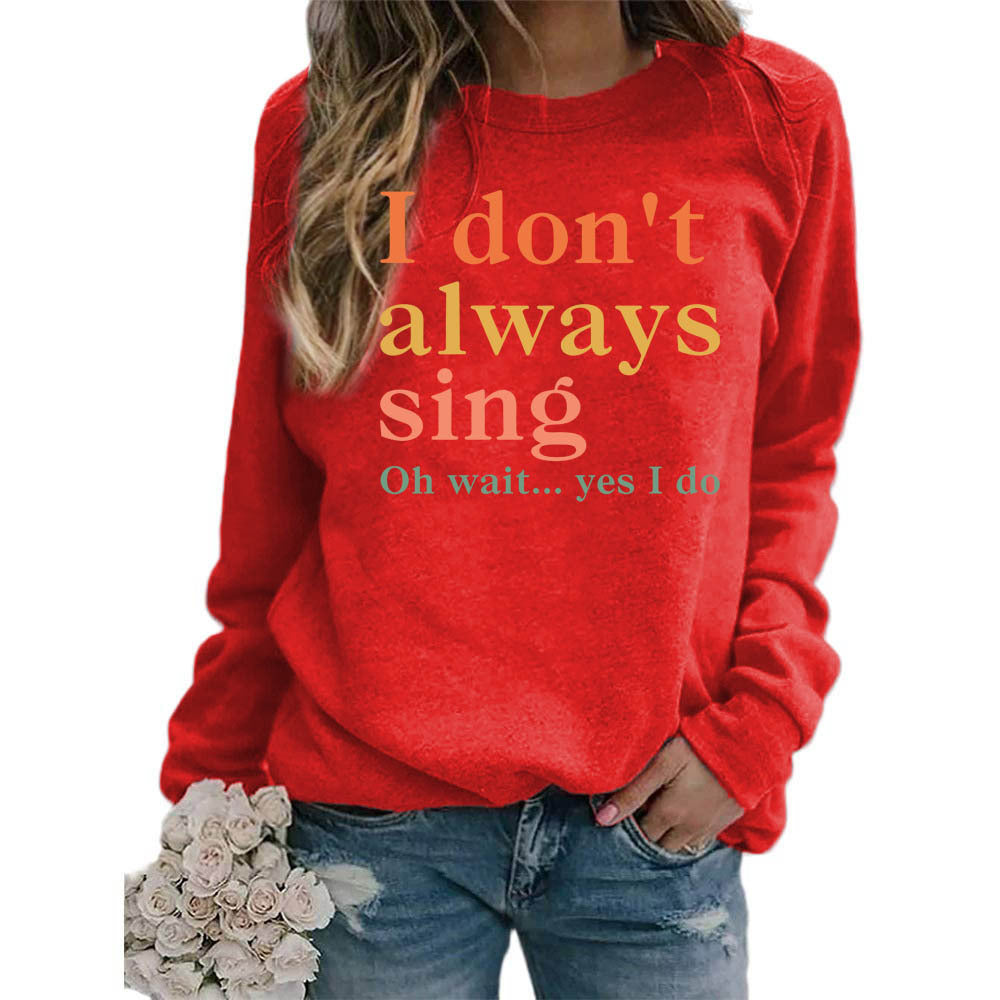 Damen Sweatshirt mit kreativem Spruch und bequemer Passform Drune