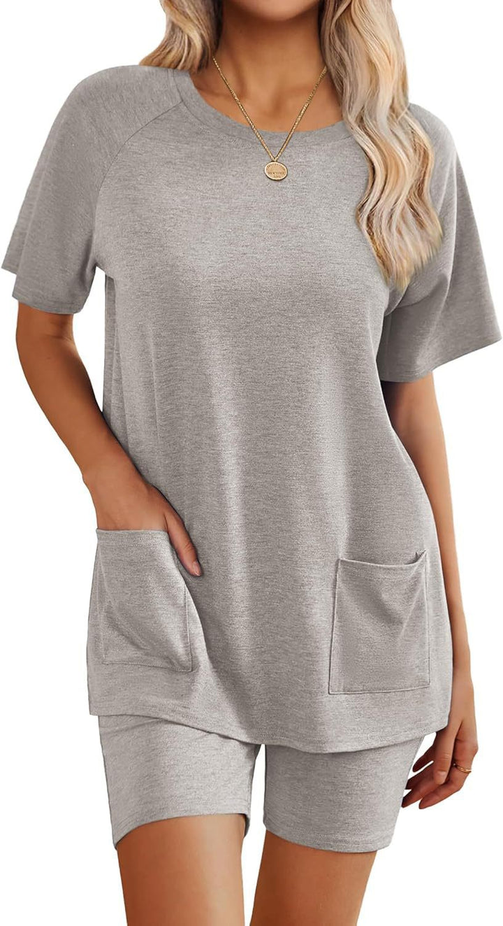 Damen Loungewear-Set mit angenehm weitem Schnitt und praktischen Taschen Drune