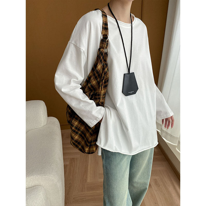 Damen lässiges Langarmshirt mit weitem Schnitt Drune