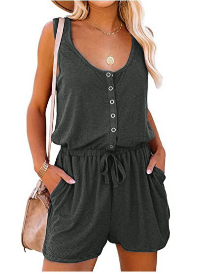 Damen Freizeit Button-Up Overall Drune