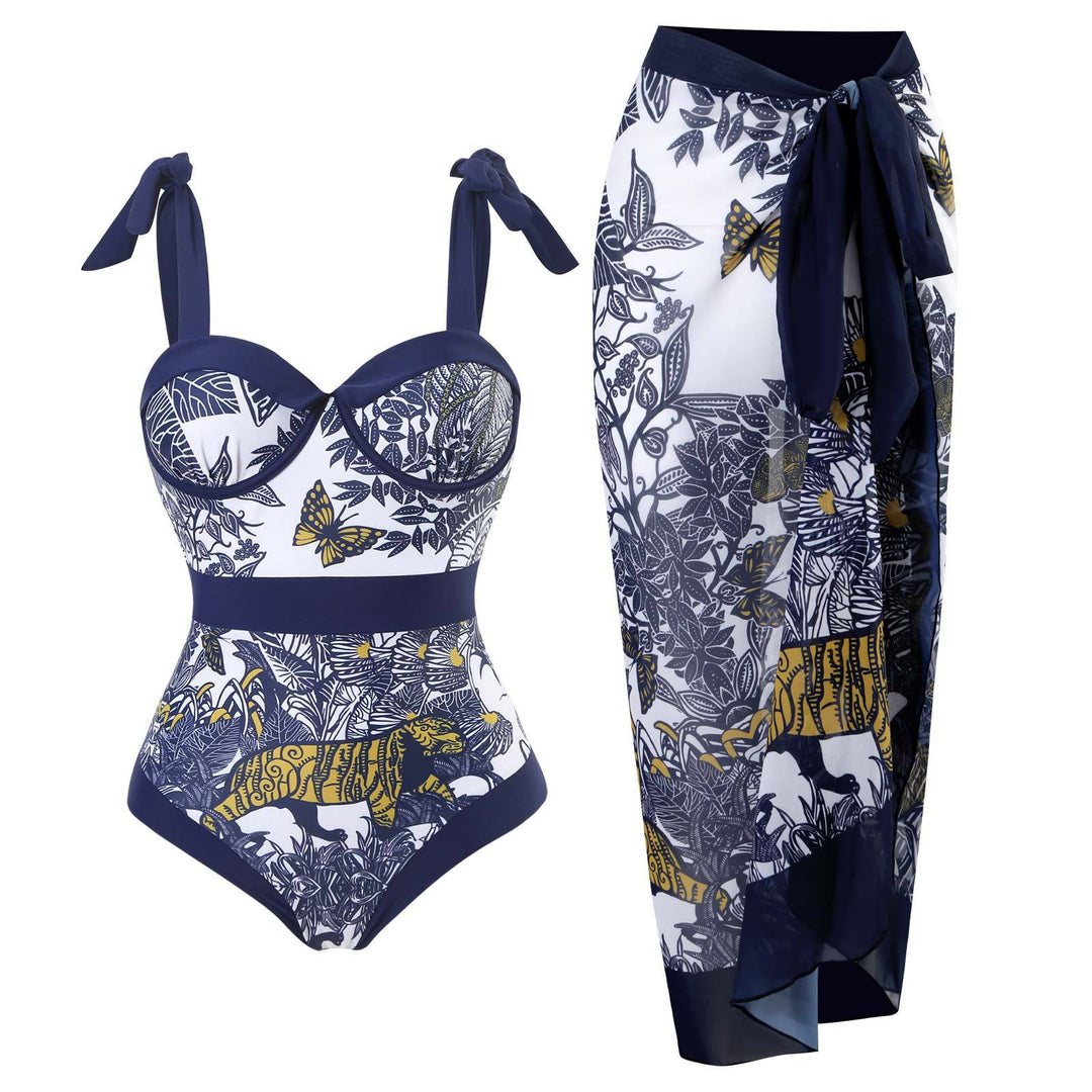 Damen Maxirock mit Leopardenmuster Drune