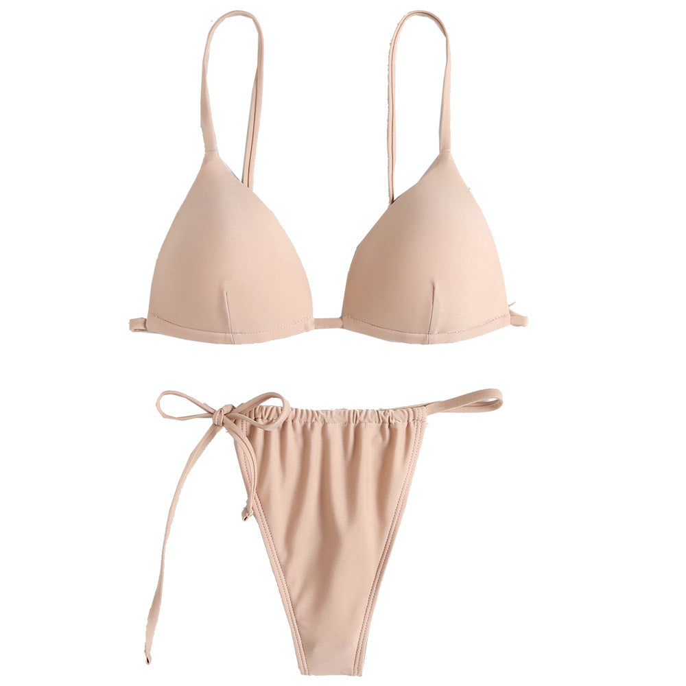 Damen Sexy Triangel-Bikini mit verstellbaren Bändern Drune
