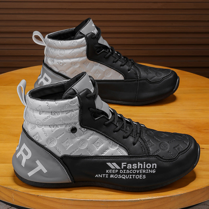 Damen Sportliche High-Top Sneakers mit robuster Sohle und schützendem Material Drune