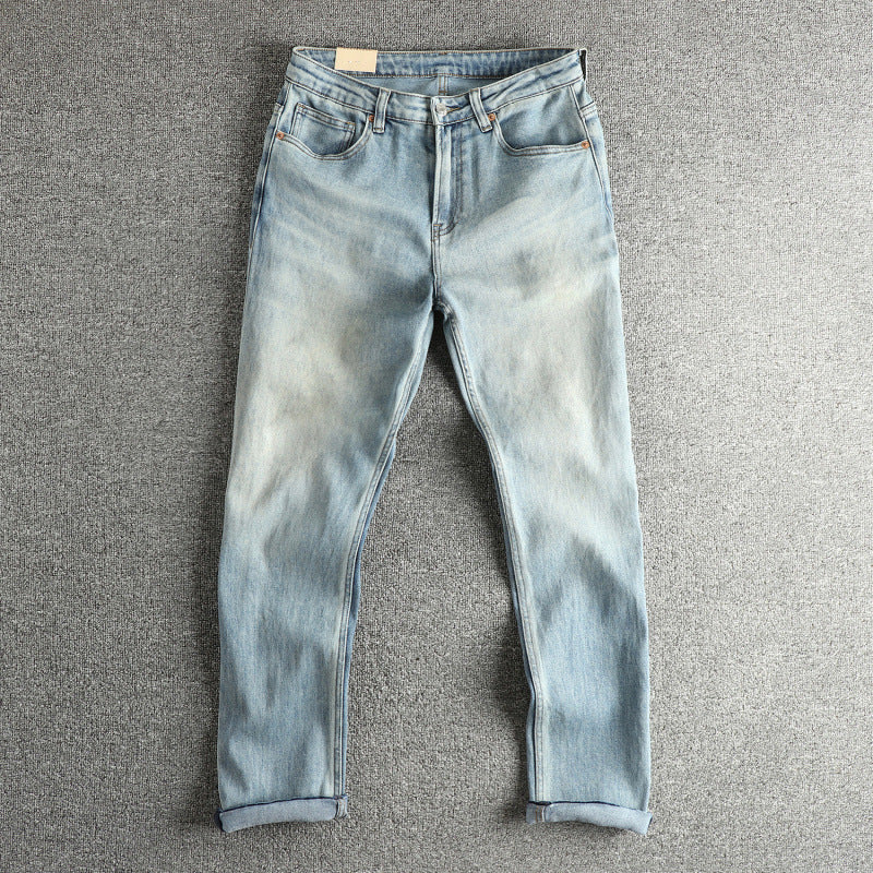Damen Jeanshose im modernen Slim-Fit mit lässigem Design und hohem Bund Drune