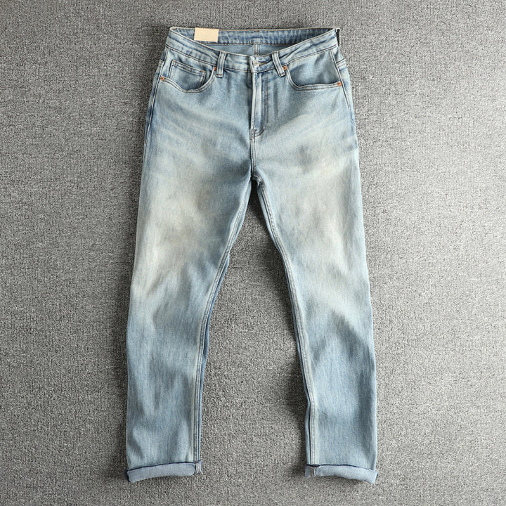 Damen Jeanshose im modernen Slim-Fit mit lässigem Design und hohem Bund Drune