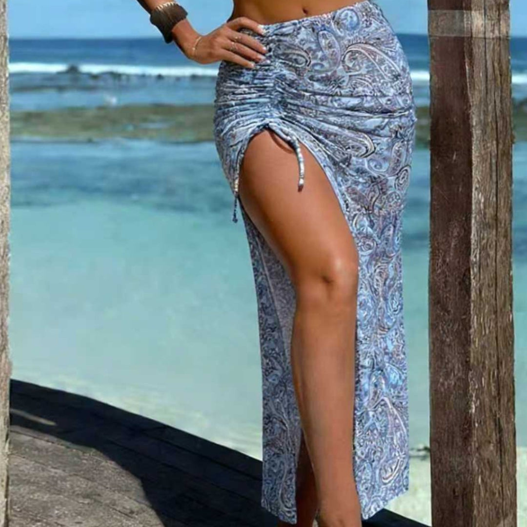 Damen Bandeau-Bikini mit elegantem Wickelrock Drune