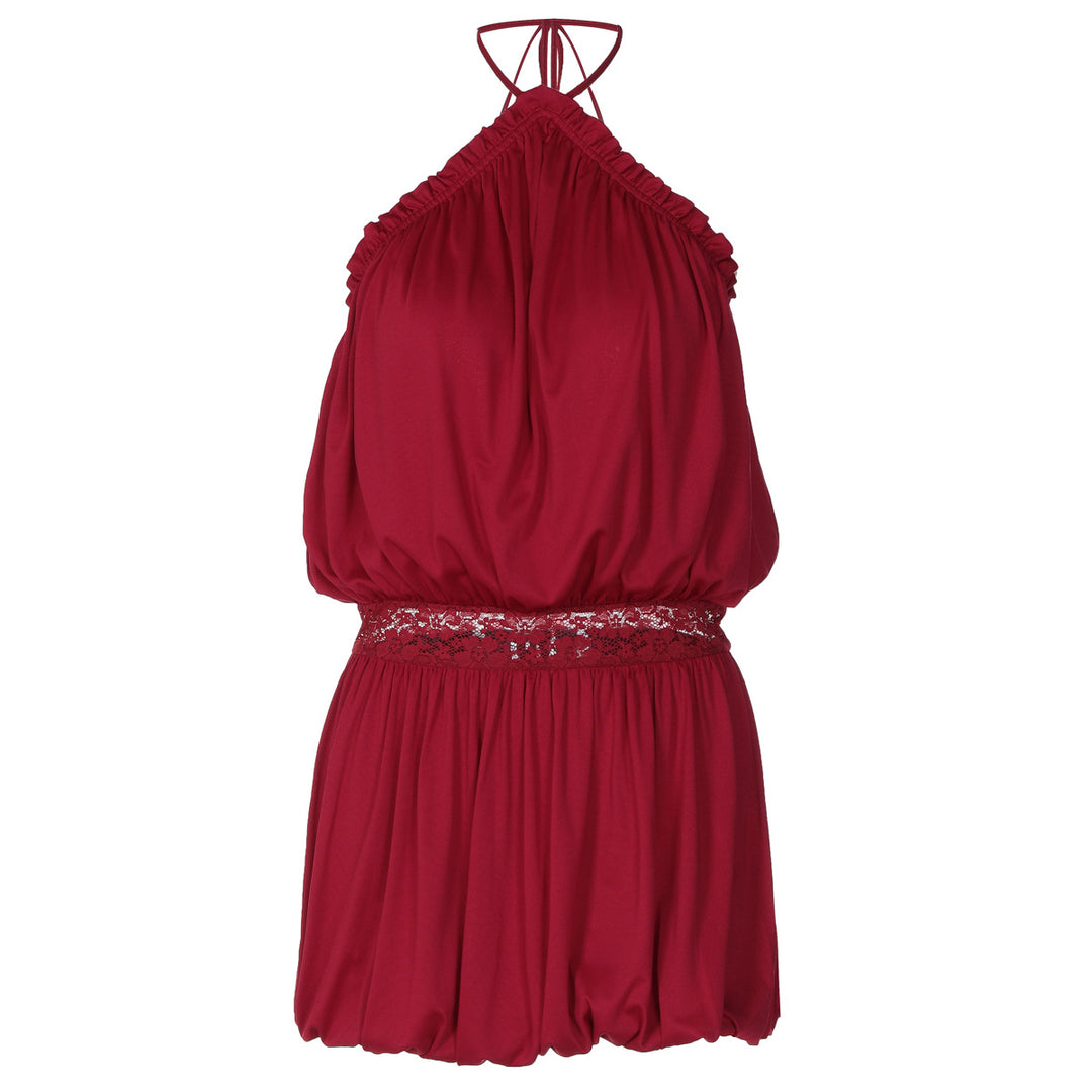Damen Verspielter Jumpsuit mit Spitzenakzenten Drune
