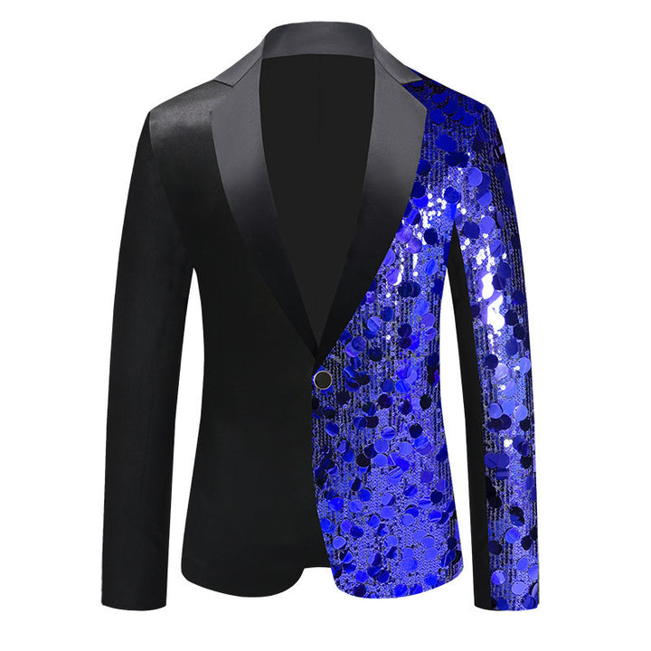 Damen Glitzernder Sequin Blazer mit elegantem Schalkragen Drune