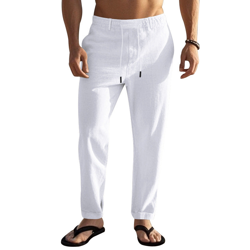 Herren Bequeme Strandhose mit elastischem Bund und praktischen Seitentaschen Drune