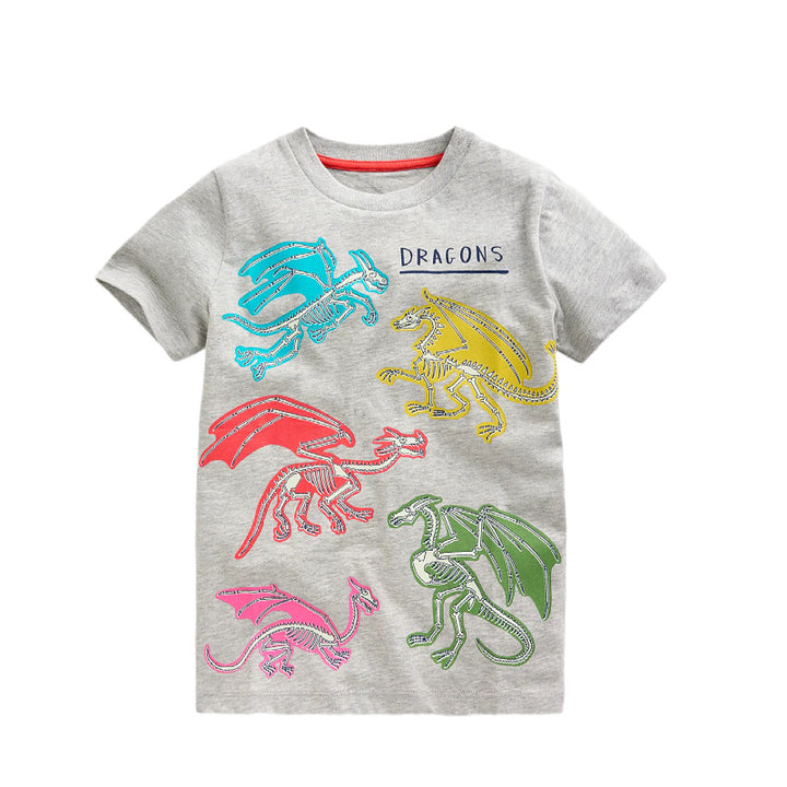 Jungen T-Shirt mit lebhaftem Drachenmotiv Drune